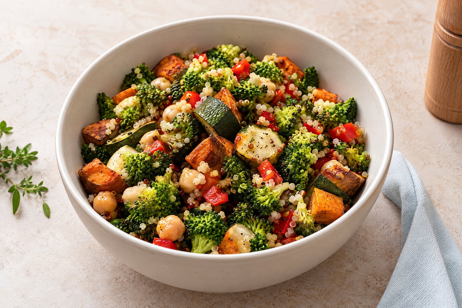 Healthy colorful breakfast bowl